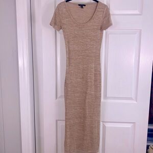 Women’s Tan Marled Midi/Maxi Dress